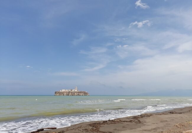 Sfiha beach facing Nekor island in Al Hoceima bay