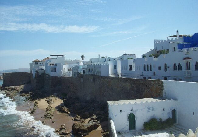Asilah’s white medina above the Atlantic