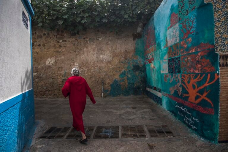 Mural in a lane of the Asilah medina