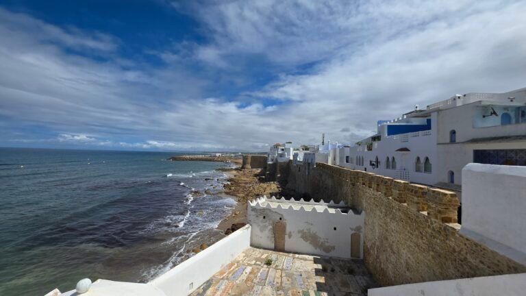 Portuguese ramparts and white medina of Asilah