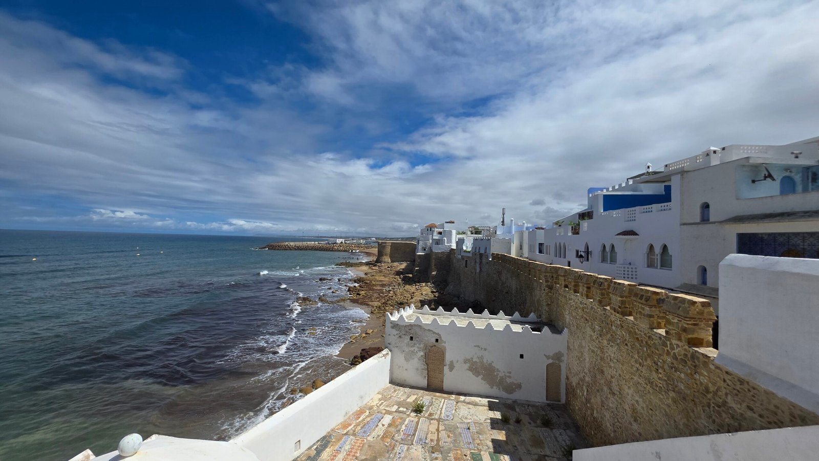 Portuguese ramparts and white medina of Asilah