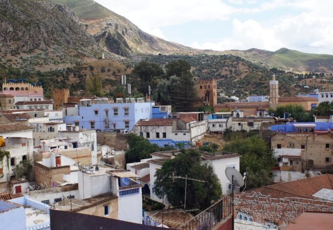Medina rooftops and kasbah of Chefchaouen