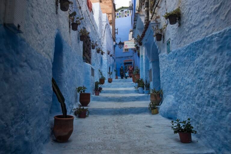 Blue stepped alley in Chefchaouen