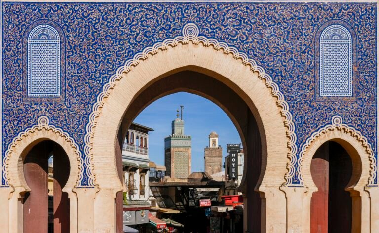 Bab Boujloud, the Blue Gate of the Fes medina