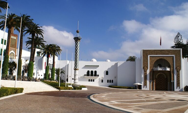 Hassan II Square and the Royal Palace in Tetouan