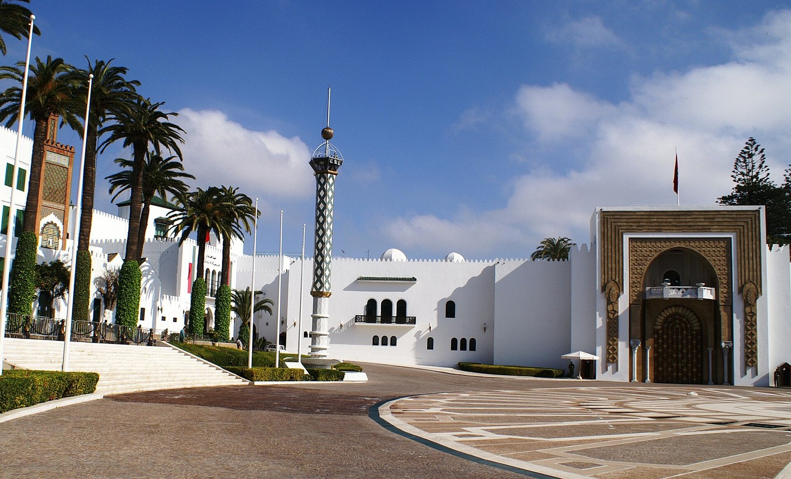 Hassan II Square and the Royal Palace in Tetouan