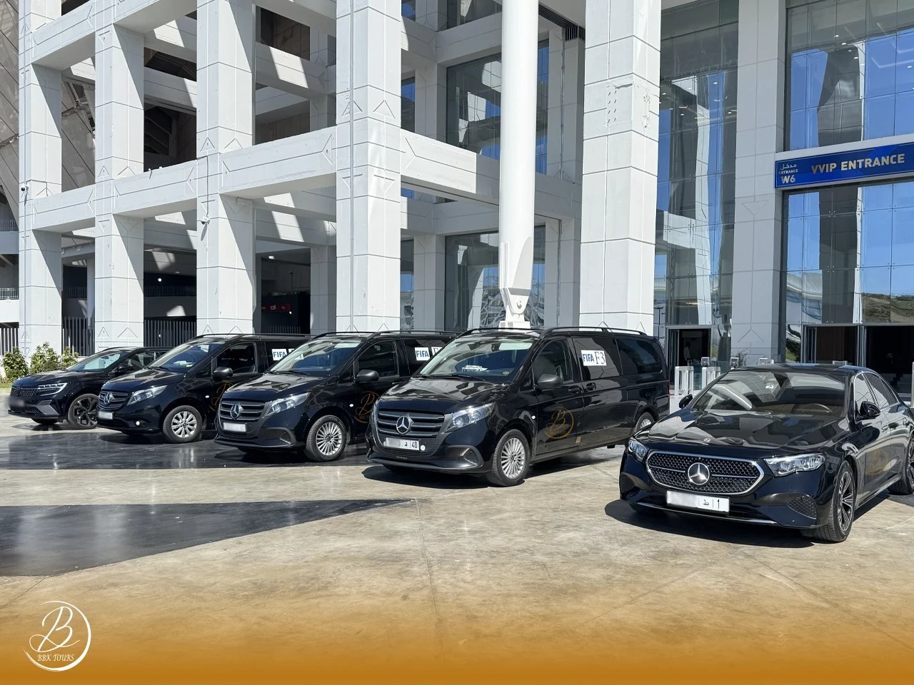 BBK Tours Mercedes fleet for tourist transport in Tangier